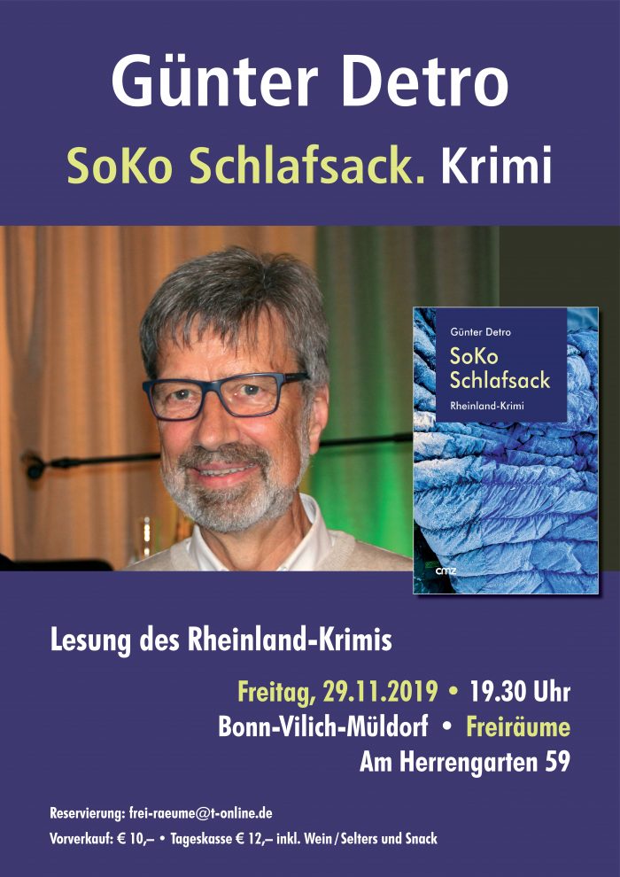 Plakat Günter Detro - SoKo Schlafsack