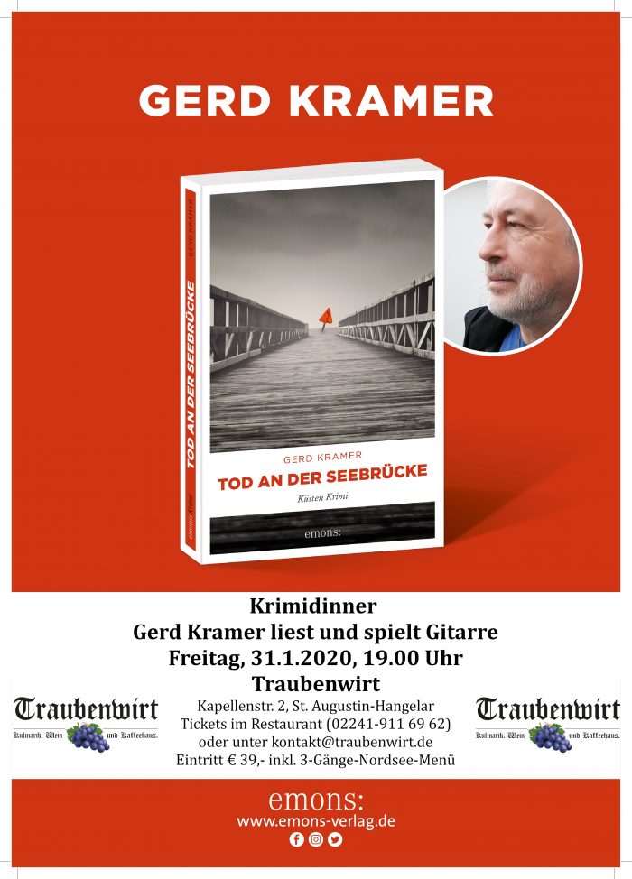 Plakat Gerd Kramer - Tod an der Seebrücke